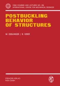 Book Cover for Postbuckling Behavior of Structures by Maria Esslinger, B Geier