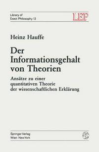 Book Cover for Der Informationsgehalt Von Theorien by H Hauffe