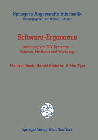 Book Cover for Software-Ergonomie by Manfred Koch, Harald Reiterer, A Min Tjoa