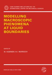 Book Cover for Modelling Macroscopic Phenomena at Liquid Boundaries by W Kosinski, AI Murdoch