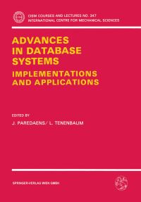 Book Cover for Advances in Database Systems by J Paredaens, L Tenenbaum