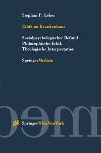 Book Cover for Ethik Im Krankenhaus by Stephan P Leher