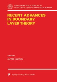 Book Cover for Recent Advances in Boundary Layer Theory by Alfred Kluwick