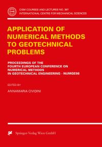 Book Cover for Application of Numerical Methods to Geotechnical Problems by Annamaria Cividini