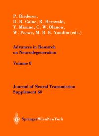 Book Cover for Advances in Research on Neurodegeneration by P Riederer, DB Calne, R Horowski, Y Mizuno, CW Olanow, W Poewe, MBH Youdim