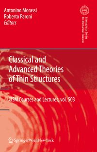 Book Cover for Classical and Advanced Theories of Thin Structures by Antonio Morassi, Roberto Paroni