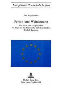Book Cover for Person Und Weltdeutung by Eva Acquistapace