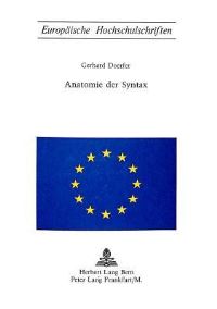 Book Cover for Anatomie Der Syntax by Gerhard Doerfer