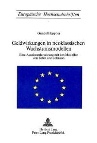 Book Cover for Geldwirkungen in Neoklassischen Wachstumsmodellen by Gundel Heppner