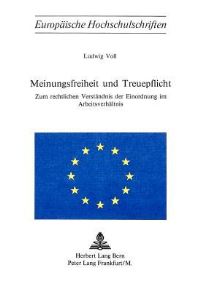 Book Cover for Meinungsfreiheit Und Treuepflicht by Ludwig Voll