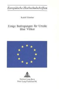 Book Cover for Einige Bedingungen Fur Urteile Uber Volker by Rudolf Günther