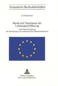 Book Cover for Stand Und Tendenzen Der Leistungsentlohnung by Urs Nussbaumer