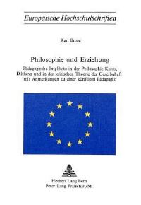 Book Cover for Philosophie Und Erziehung by Karl Brose