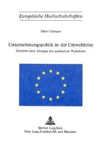 Book Cover for Unternehmungspolitik in Der Umweltkrise by Albert Ullmann