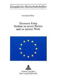 Book Cover for Hermann Essig Studien Zu Seiner Person Und Zu Seinem Werk by Annemarie Pinto