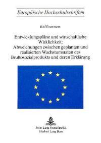 Book Cover for Entwicklungsplane Und Wirtschaftliche Wirklichkeit by Rolf Eisenmann