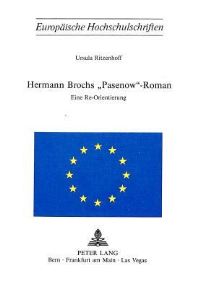 Book Cover for Hermann Brochs «Pasenow>>-Roman by Ursula Ritzenhoff