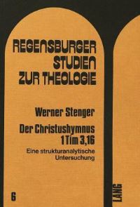Book Cover for Der Christushymnus 1 Tim 3,16 by Werner Stenger
