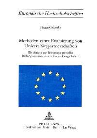 Book Cover for Methoden Einer Evaluierung Von Universitatspartnerschaften by Jürgen Galonska