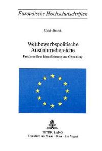 Book Cover for Wettbewerbspolitische Ausnahmebereiche by Ulrich Brandt