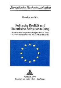 Book Cover for Politische Realitat Und Literarische Selbstdarstellung by HansJoachim Behr