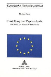Book Cover for Einstellung Und Psychophysik by Matthias Reiss