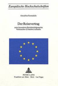 Book Cover for Der Reisevertrag by Onoufrios Farmakidis