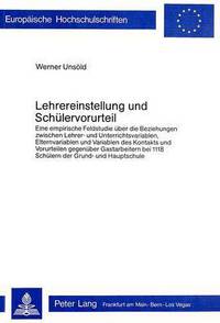 Book Cover for Lehrereinstellung Und Schulervorurteil by Werner Unsöld