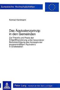 Book Cover for Das Aquivalenzprinzip in Den Gemeinden by Konrad Kentmann