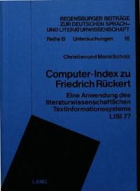 Book Cover for Computer-Index Zu Friedrich Ruckert by 