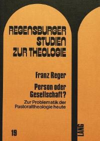 Book Cover for Person Oder Gesellschaft? by Franz Reger