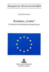 Book Cover for Brentanos «Godwi>> by Horst Dieter Hayer
