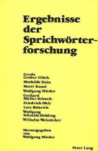 Book Cover for Ergebnisse Der Sprichworterforschung by Wolfgang Mieder