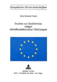 Book Cover for Studien Zur Erzahlweise Einiger Mittelhochdeutscher Dichtungen by MarieElisabeth Tisdell