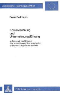 Book Cover for Kostenrechnung Und Unternehmungsfuhrung by Peter Bollmann