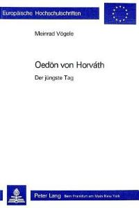 Book Cover for Odon Von Horvath by Meinrad Vögele