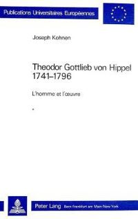 Book Cover for Theodor Gottlieb Von Hippel 1741-1796 by Joseph Kohnen