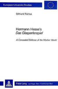 Book Cover for Hermann Hesse's Das Glasperlenspiel by Edmund Remys
