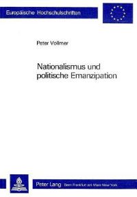 Book Cover for Nationalismus Und Politische Emanzipation by Peter Vollmer