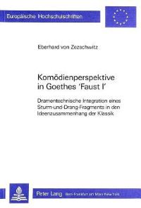 Book Cover for Komodienperspektive in Goethes Faust I by Eberhard von Zezschwitz