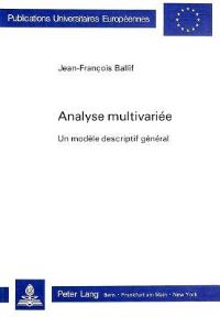 Book Cover for Analyse Multivariee by JeanFrançois Ballif