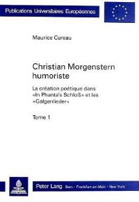 Book Cover for Christian Morgenstern Humoriste by Maurice Cureau