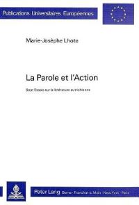 Book Cover for La Parole Et L'action by MarieJosèphe Lhote