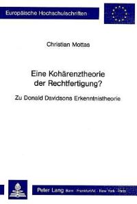 Book Cover for Eine Koharenztheorie Der Rechtfertigung? by Christian Mottas