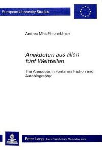 Book Cover for Anekdoten Aus Allen Funf Weltteilen by Andrea MhicFhionnbhairr