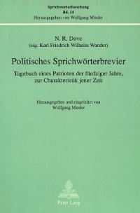 Book Cover for Politisches Sprichworterbrevier by N R Dove