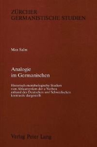 Book Cover for Analogie Im Germanischen by Max Salm