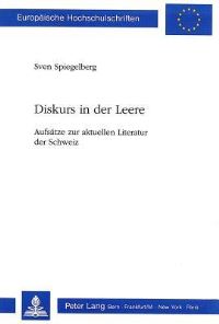Book Cover for Diskurs in Der Leere by Sven Spiegelberg