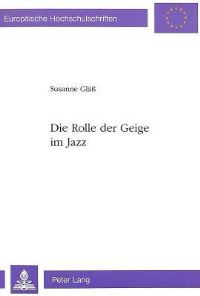 Book Cover for Die Rolle Der Geige Im Jazz by Susanne Gläß