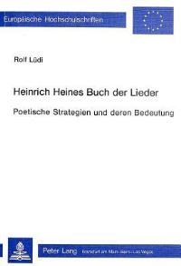 Book Cover for Heinrich Heines Buch Der Lieder by Rolf Lüdi